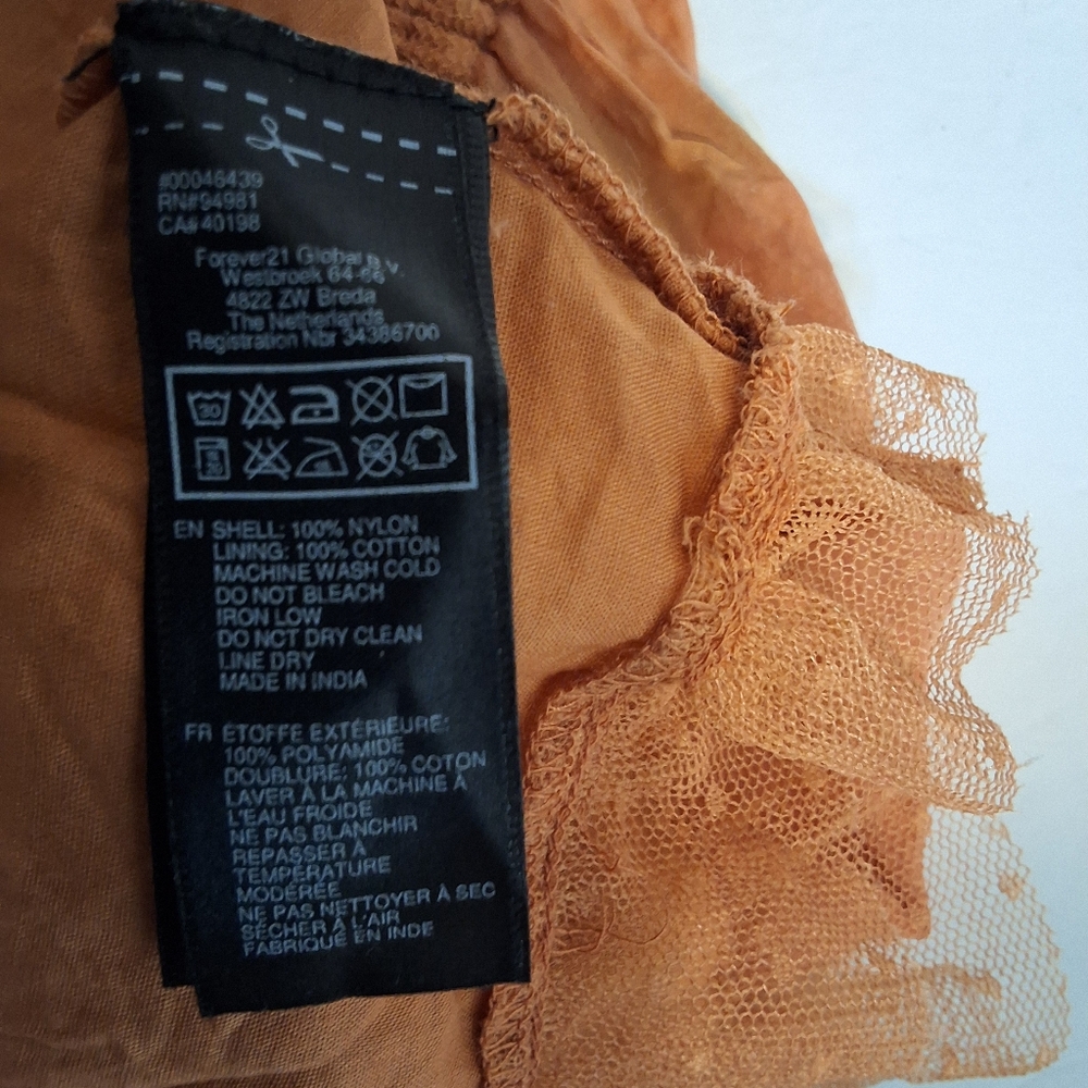 Turn Heads in This Apricot Lace Skirt - Perfect for Parties, Clubs, or Festivals - Picture 8 of 8